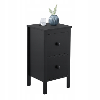 Nočný stolík - Stolný stolík s 2 zásuvkami 52x27x25cm