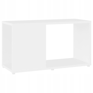 Skrinka pod TV - Pouf Trunk Wooden Box 80x40x35 cm biely