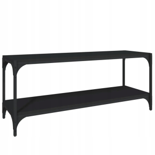 Tv stolík do obývačky - Čierna televízna skrinka 100x33x41 cm materiál Drewnop