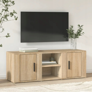Skrinka pod TV - Televízna kabinet, Sonoma Oak, 100x31,5x35 cm