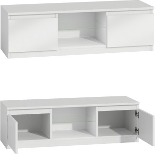Skrinka pod TV - RTV TV skrinka LCD 140 biely lesk
