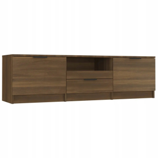 Skrinka pod TV - Televízna skrinka, Brown Oak, 140x35x40 cm