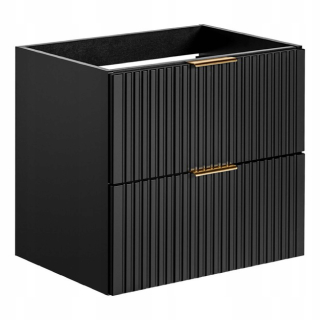 Skrinka do kúpeľne - Skrinka pod umývadlom 60 cm Adel Black 82-60