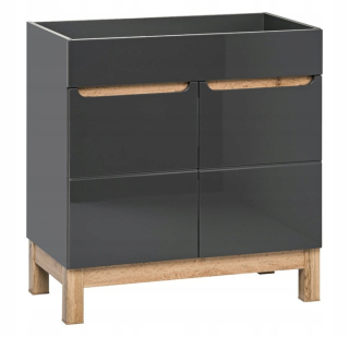Skrinka do kúpeľne - Skrinka pod umývadlom 60 cm protokolov grafit 820 stojaci