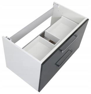 Skrinka do kúpeľne - Victoria 80 cm kabinet antracitu