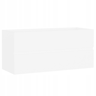 Skrinka do kúpeľne - Skrinka pod umývadlom, biela, 100x38,5 x 45 cm, tanier