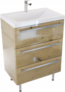 Skrinka do kúpeľne - Madera Gray 854 skrinka pre umývadlo 120 cm