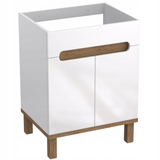 Skrinka do kúpeľne - Kabinet Pungeonwood 60 cm biely lesk OVO