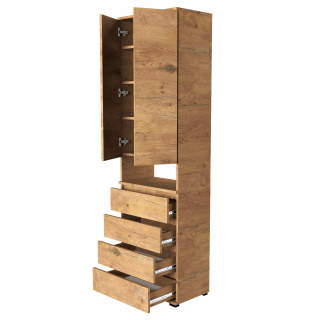 Komoda do študenskej izby - Supra Vini High Wardrobe Cabinet 60x36x202d1-Lan