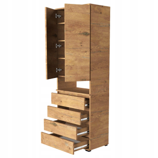 Komoda do študenskej izby - Supra Vini Wysoka kabinet 80x36x202d1-lan