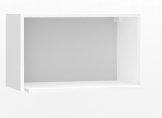 Kuchynská skrinka - Biela mikrovlnná rúra 40x60 zavesená skrinka