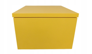 Konzolový stolík do predsiene - Závesná skrinka Ava Table žltá 30 cm žltá