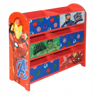 Regál do detskej izby - Kabinet s hrdinami Avengers