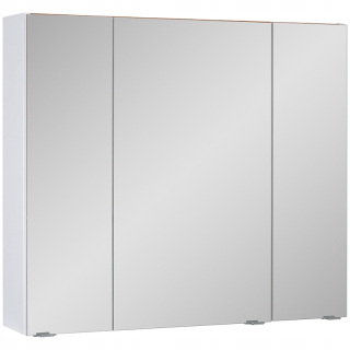 Skrinka do kúpeľne - Adel 80 cm biele zrkadlo skrinky