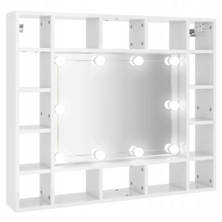 Toaletné stolíky - Nočná skrinka 2 zásuvky stolný stôl Wotan White Gloss