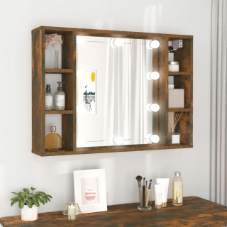 Toaletný stolík - Vidaxl Daysta Natural Oak 76 x 55 x 15 cm podsvietenia
