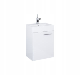 Skrinka do kúpeľne - Kabinet s elitou malou biała 45 cm washbasin