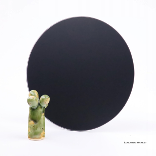 Matné čierne čierne sklo, koleso - FI 50 cm