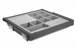 Podložka, organizér do zásuvky - Zásuvka Elite GTV s 800 mm organizátorom antracitu