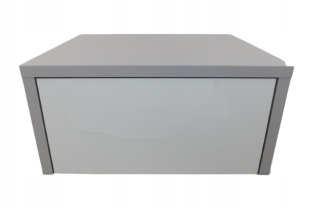 Konzolový stolík do predsiene - Zásuvka Cana Gray + F.Popiel visiaci lesk 40 cm