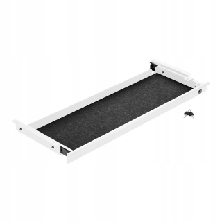 Kancelársky stôl - Podčiarknutá zásuvka / pod stolom 850 x 265 biela