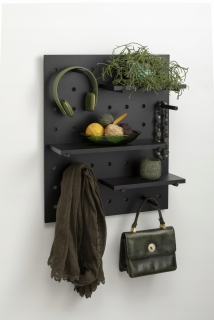 Polica do detskej izby - Aranžér organizátor Hanger Poličky 50x60 cm čierna