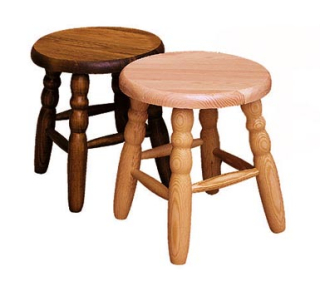 Stolík, taburetka - Drevená stolica borovica 32 cm grip stoličky