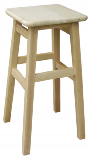Barová stolička do kuchyne - Stolica Hoker 60 cm drevené bukové farby Pr Krak
