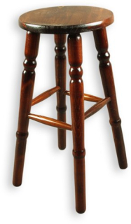 Barová stolička do kuchyne - Stolica drevená stolička 60 cm hoker Solid Jedel
