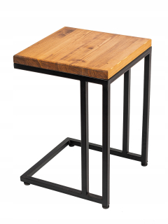 Stolík, taburetka - Stolička kuchynská stolička kovové podkrovie drevo 50 cm