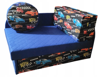 Detská pohovka, gauč - Detský gauč Kubuś + Pouf Corner Bed