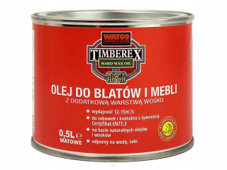 Timberex olej pre dosky a drevené povlaky 0,5 l