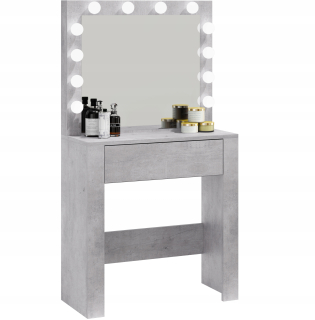 Toaletný stolík - TAPET TABLE T3 MAT 76 x 142 x 35 cm podsvietenia