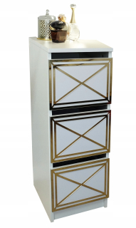 Toaletný stolík - Toaletný stolík ok biely štýl 30 x 80 x 40 cm