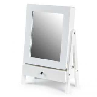 Toaletný stolík - Modernhome šatne biela rohož 28 x 43 x 13,5 cm