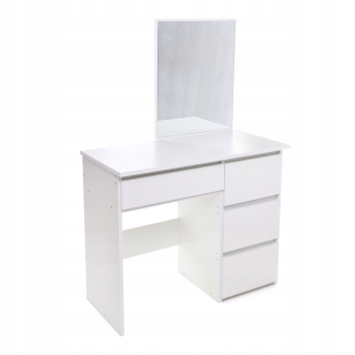 Toaletný stolík - Lucaro White toaletný tabuľka 94 x 135 x 43 cm