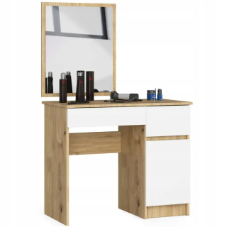Toaletné stolíky - Zrkadlo P-2/SL 500x600 Right Artisan Biała