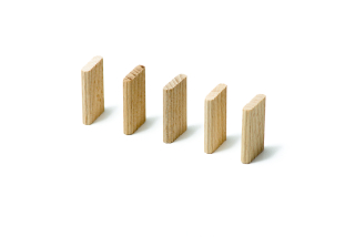 Nábytkové kolíky - TOLUX Flat Beech Franch Connector 5x30 300 PCS