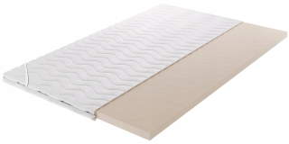 Matrac na posteľ - Topper 140x200 Pohodlné prekrytie s elastickými pásmi