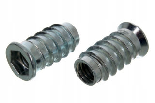 Matica závrtná s límcom - Tule kože do dreva m10x25mm s pravým x100
