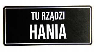 3D detká dekorácia - Plán tu vládne Hania Znak