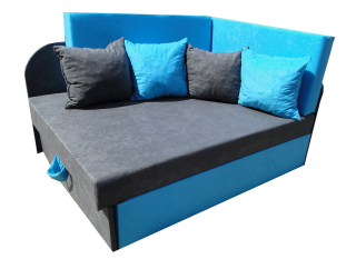 Detská pohovka, gauč - Detská gauč Kubuś Tapczan Sofa + 4 vankúše