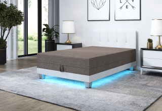 Posteľ do spálne - Cavern Luiza 130 +LED jednotlivá posteľ