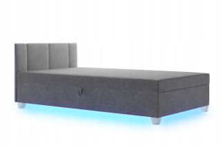 Posteľ do spálne - Gauč single lôžko s objemom matracmi LED90/200