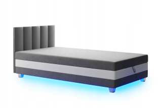 Posteľ do spálne - Cavern Bed s Emilia + LED 90/200 matrac