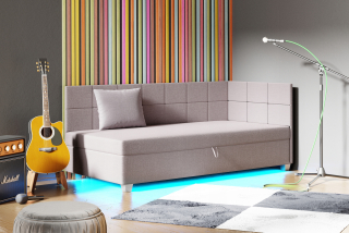 Posteľ do spálne - Cavern Bed s jedným matracom Mila+ LED90