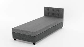 Posteľ do študenskej izby - Hotelová pohovka, kontajner na lôžkoviny 80cm+bočnica