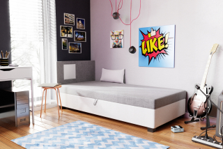 Posteľ do študenskej izby - Mládežnícky gauč, spací posteľ Sofia 80 cm