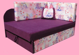 Detská pohovka, gauč - Detská posteľ Kubuś Sofa Corner BAJKA LILI