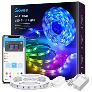 Osvetlenie nábytku - LED Govee WiFi 5m páska, inteligentná LED RG páska